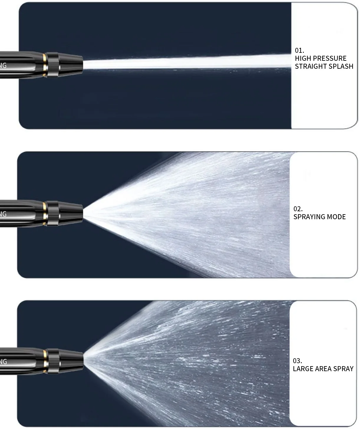 Adjustable High Pressure Water Spray Gun Car Wash Water Gun For Garden Watering Car Washing