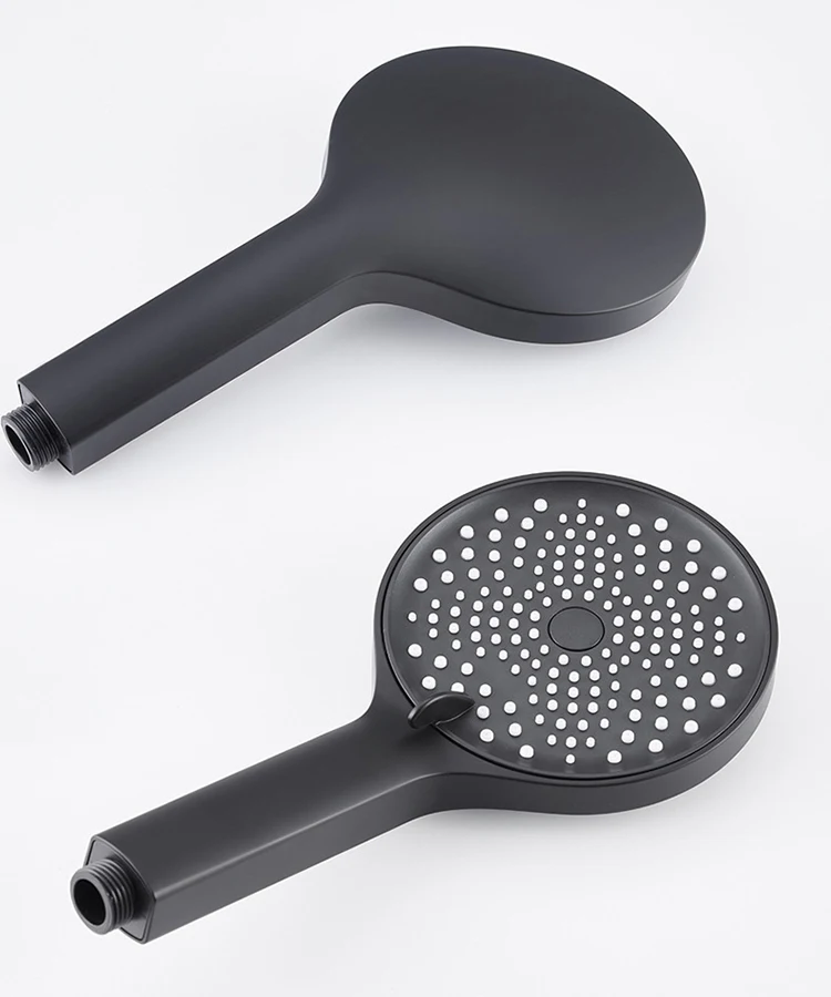 Juego de ducha con cabezal de tecla de piano para baño frío y caliente de 4 funciones