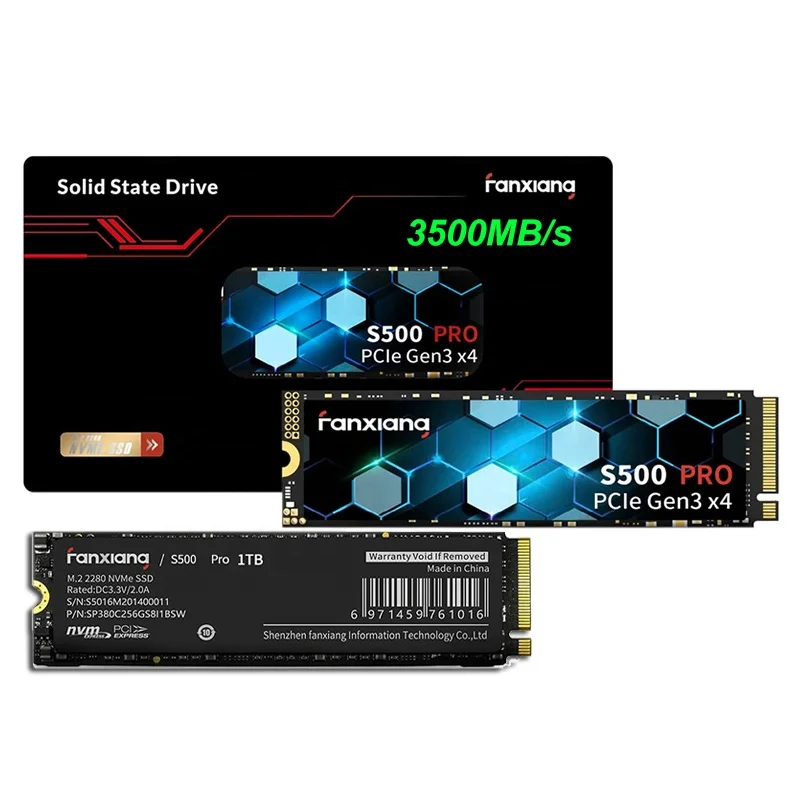 3500 2280 PCIe Gen3x4 NVMe 256 ГБ 512 ТБ ТБ SSD 3D