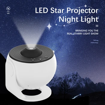 Générique BUYTOWORLD - Proiettore a soffitto 13 in 1, rotazione a 360°, proiettore planetario con sistema solare, luna, nebulosa, galassia, luce notturna per bambini e adulti