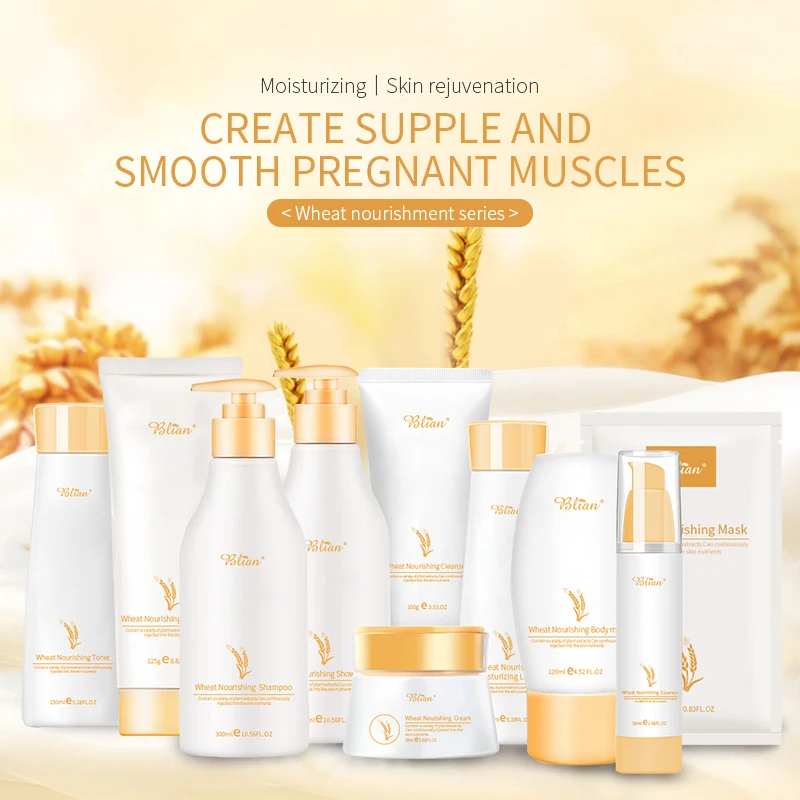 Натуральный экстракт пшеницы увлажняющий и восстанавливающий кожу лосьон для тела шампунь кондиционер ванночка набор из 3