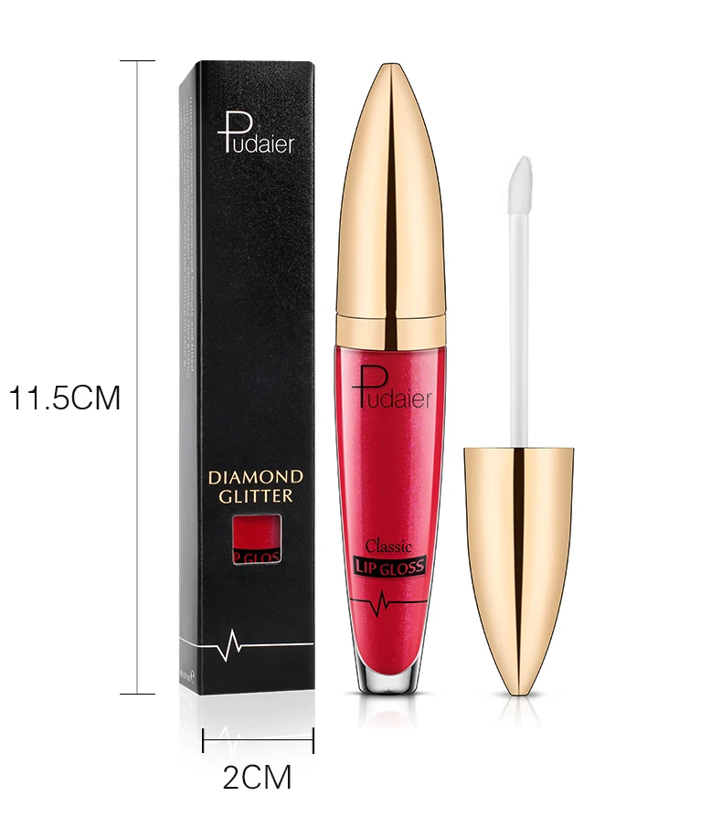 pudaier diamond glitter lip gloss