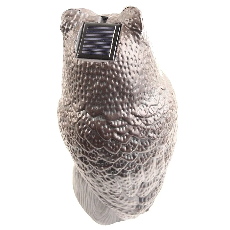 Bird Repeller Solar Owl Scare Crow &woodpecker  Sparrow&rodents Animals
