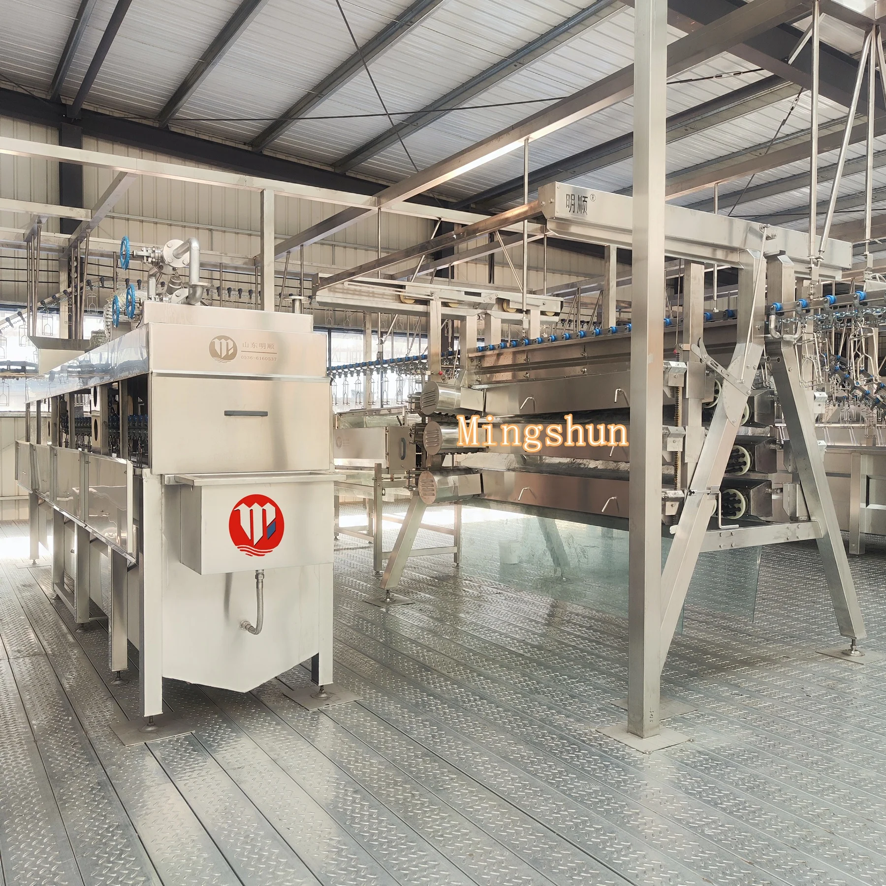 Automatic Broiler Chicken  Duck  Slaughter Processing Line Poultry Killing Equipment in South Africa