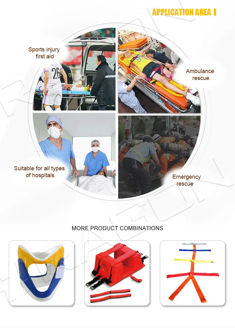 Customized Lightweight Foldable Outdoor Spine Board Emergency