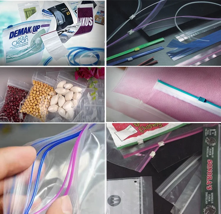 China Wenzhou Automatic Ziploc Slider LDPE PE Zipper Storage Gallon Bag Making Machine