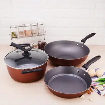 Wholesale Kitchen Non Stick Cookware Set Non Stick Cooking Utensil Set Cast Iron Nonstick Cookware Sets
