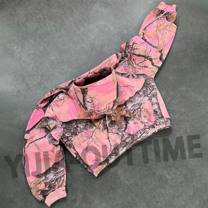 Custom Color Camo Sweatsuit Cut and Sew Man French Terry Cotton Jacket and Jogger Set Patchwork Printing Tracksuit for Men