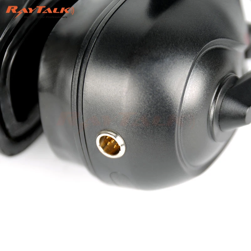 Heavy-Duty Two-Way Radio Headset for Motorola 2-Pin NC Boom Mic and Inline PTT Waterproof and Noise Cancelling Headband