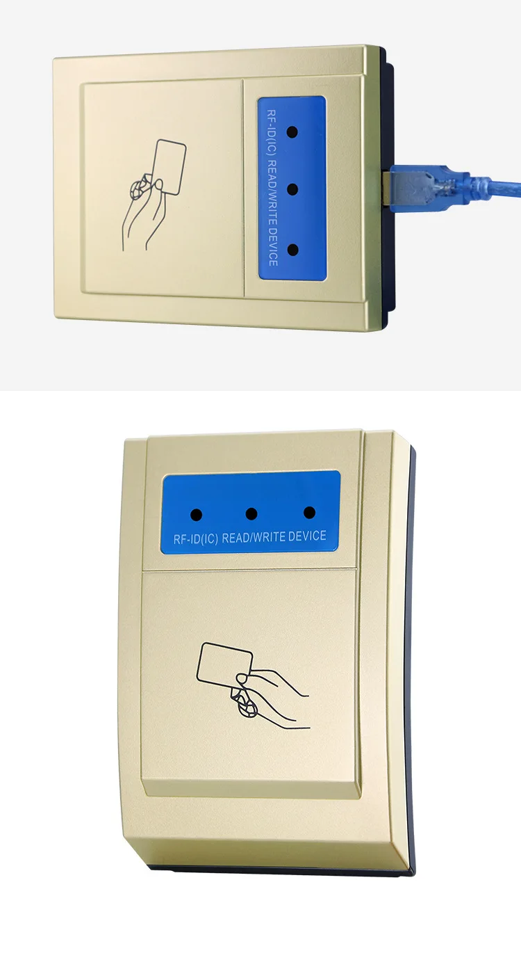 Access Controls Manufactures ID IC Card NFC Reader USB Proximity Card Reader With USB 2.0 Dual Frequency USB RFID Card Reader