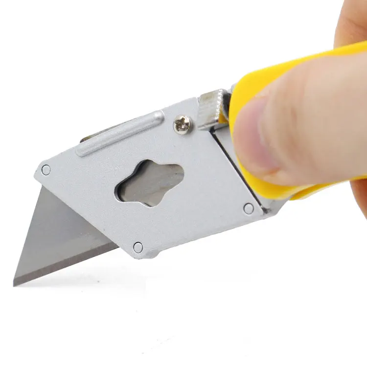 Foldable Utility Knife with extra 5pcs Blades Paper Box Cutter Safety Knife Cutter Knife Set