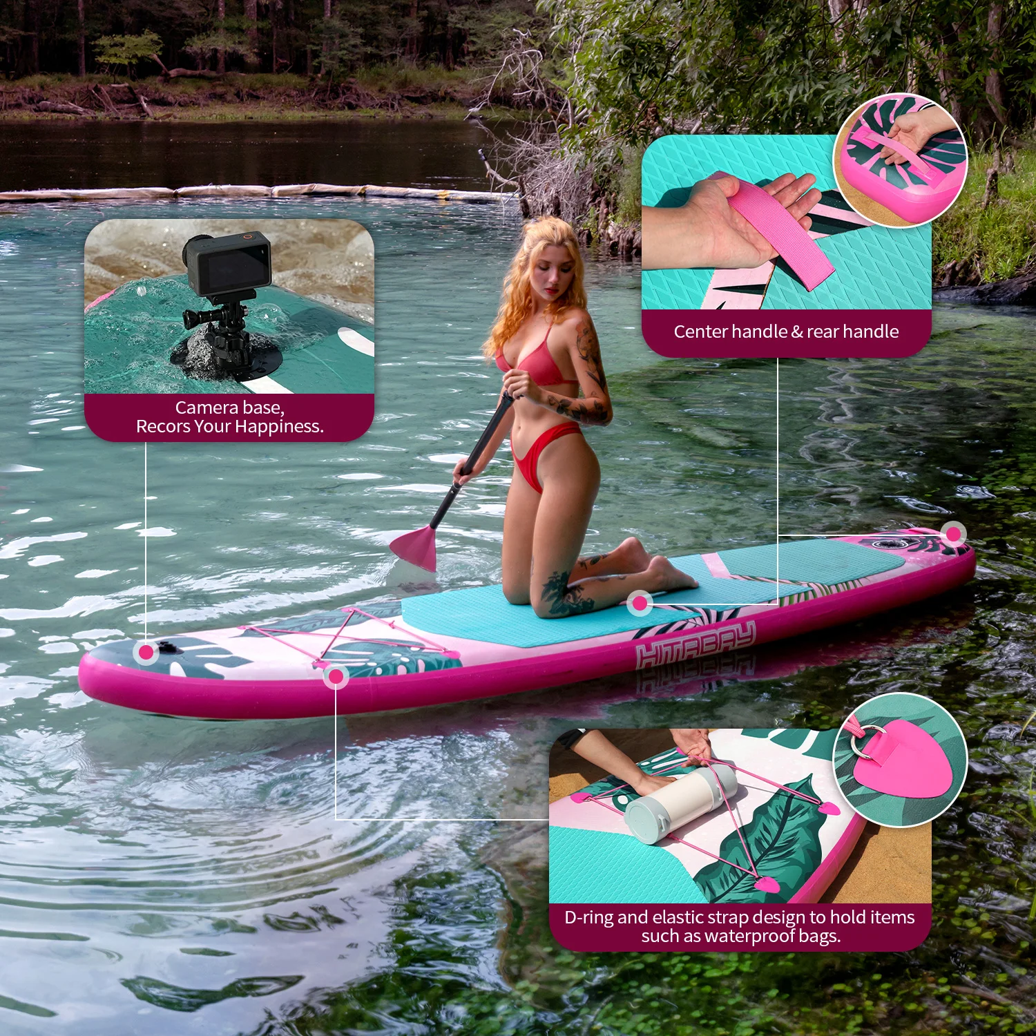 HITABAY Flamingo Inflatable Stand up Paddle Board SUP Board Factory Direct Sale Surfboard