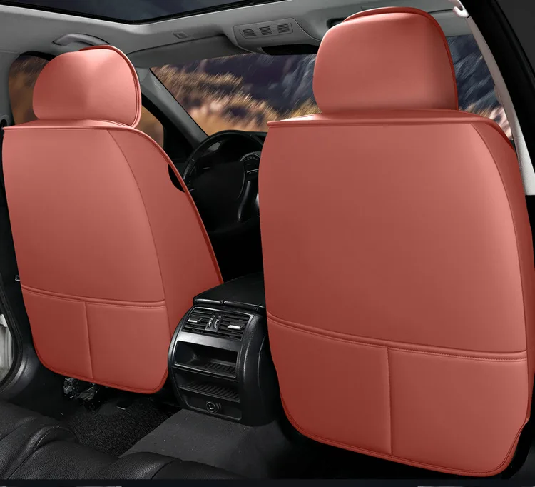 Full Set Universal Pvc Leather 5d Car Seat Cover With Car Seat Cushion ...