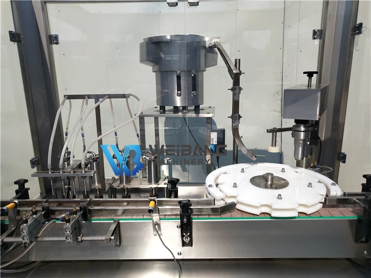 Автоматическая машина для розлива и закупорки бутылок с жидкостью 100 мл 350 мл 500 мл