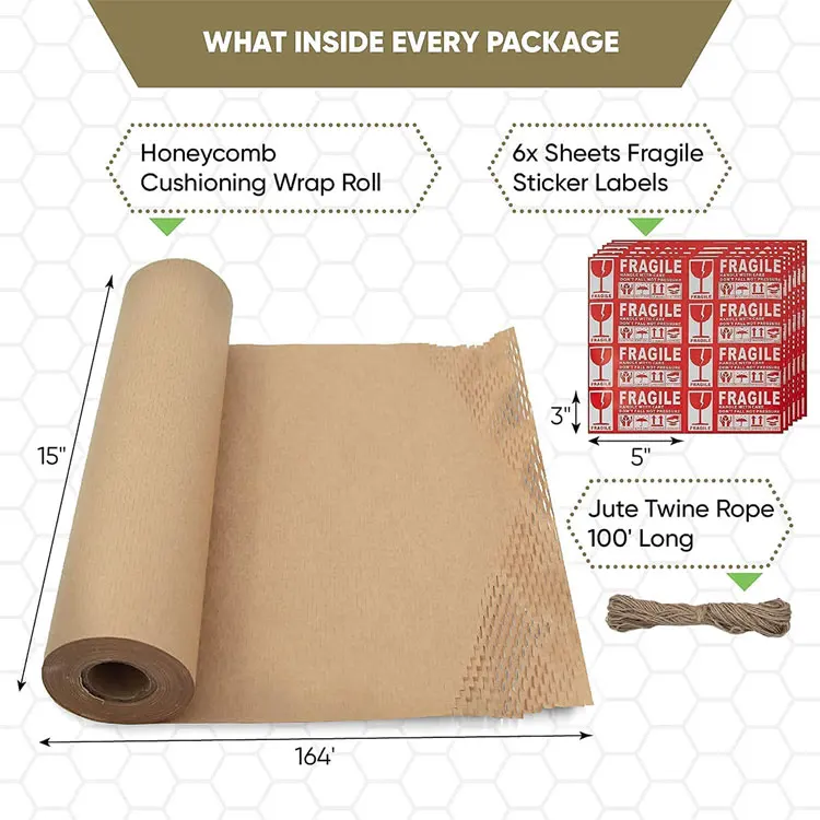 Buy White Honeycomb Packing Paper 15 x 100' in Roll
