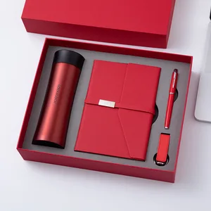 Minimalist Office Combo Notebook Gel Pen Keychain and Thermal Tumbler for Modern Professionals and Thermal Binding