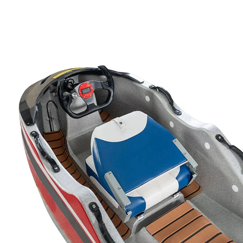 High Performance 110cc 2 Stroke Engine Power Petrol Motorized Mini Kart Go Boat Ski Jet for Sale Lake Water Remote Control