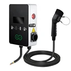 AC 380v 11kw 22kw 3 Phase Type 1 Electric Vehicle Cable Charging Station 16A-35A Adjustable Portable EV Charger