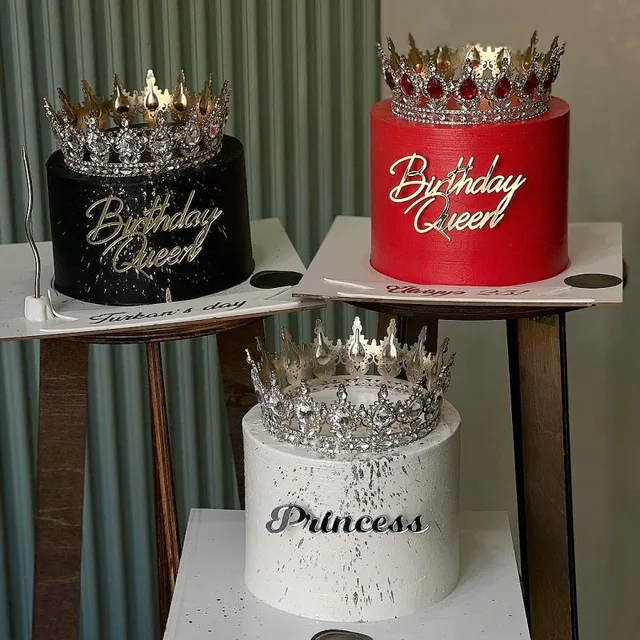 Instagram style happy birthday acrylic cake side decoration queen's happy birthday acrylic cake topper new design