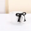 Black bow mug