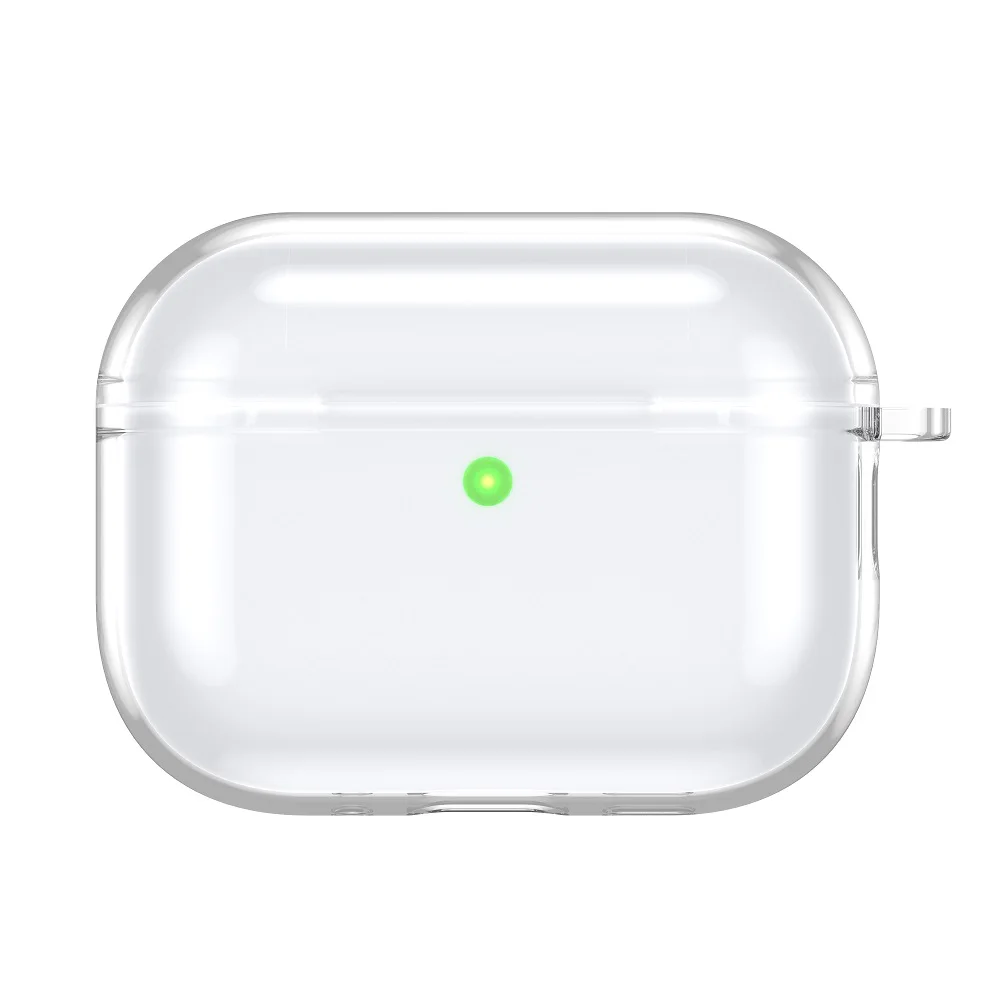 product transparent tpu shockproof protective cover with carabiner for airpods pro 3 2025 support usb c charging-3