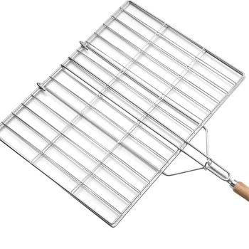 Portable BBQ Grill Net, Nonstick Barbecue Grill Basket Tools, Grill Mesh for beef Hamburger