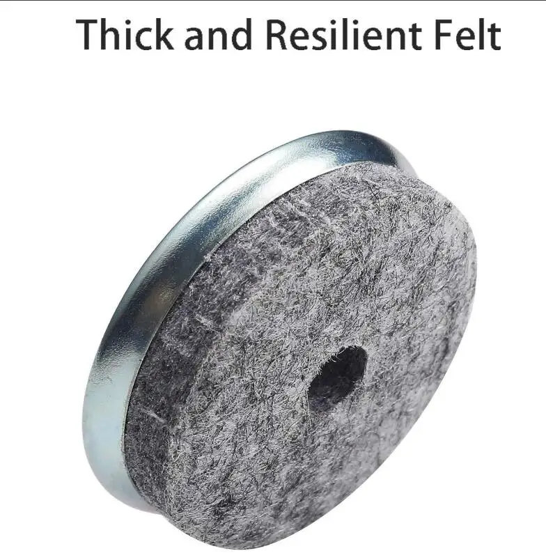 Round on Felt Furniture Pads With Nail Screw for Glides Wooden Furniture Legs