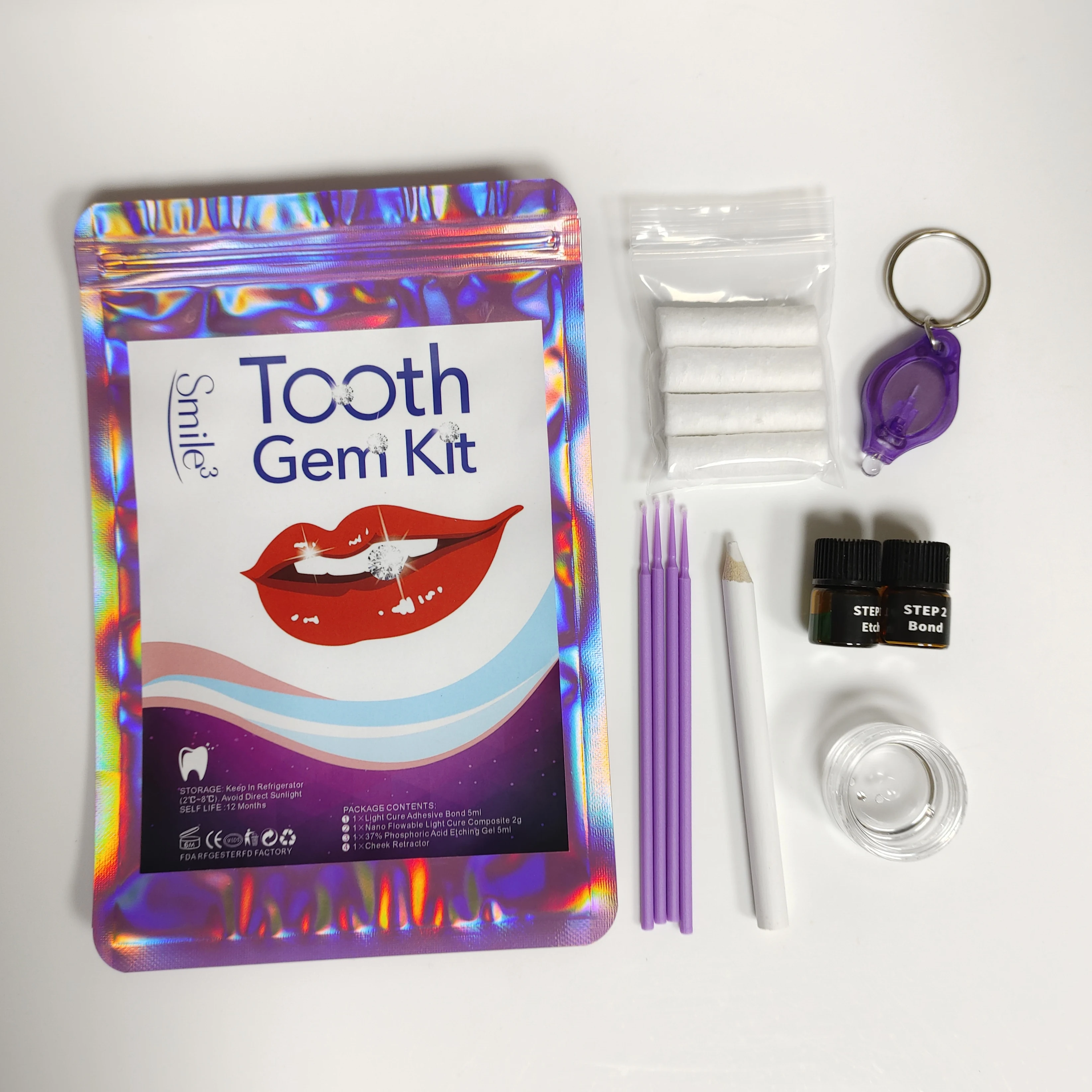 Professional Tooth Gem Training Kit Crystal Light Cure Teeth Gem Whitening Diy Tooth Gem aperçu 9