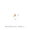 gold Watermelon beads inner diameter: 1mm