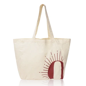 Custom Logo Recycled Shopping Heavy 100% Canvas Cotton Tote Bag