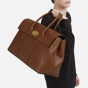 Custom Logo Pebble Leather Brown Men's Travel Duffel Weekender Overnight Bag for Men