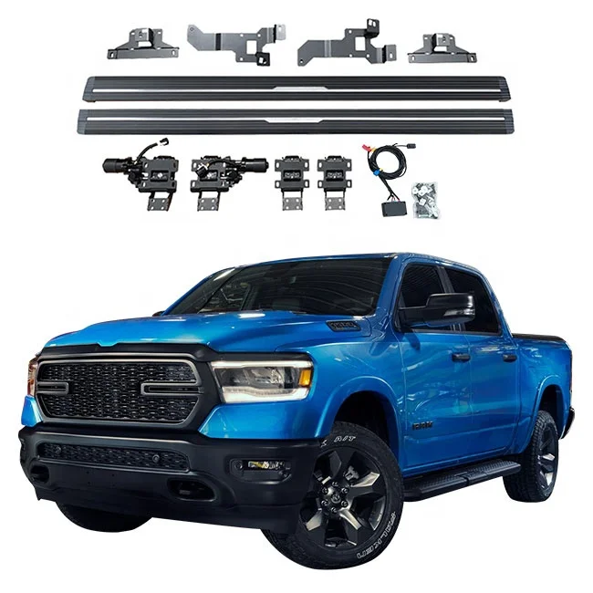 Pickup Truck Aluminum Alloy  Exterior Accessories Parts Kit Electric Side Step for Dodge Ram1500 TRX Power Boards 2022