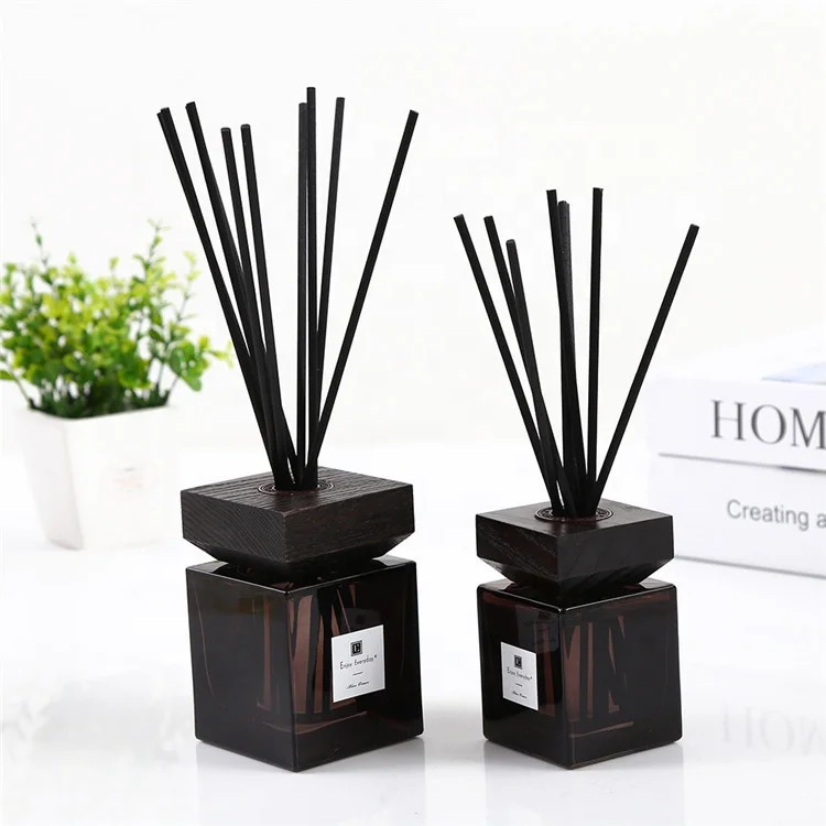 Promotion Popular Fragrance Diffuser With Wood Cap With Rattan  Reed Sticks Diffuser
