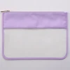#Bolsa transparente plana de 65 lilas.