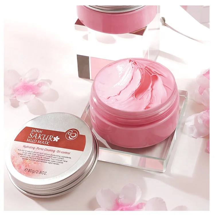 OEM Face Cream Cosmetic Improve Wrinkle Organic Facial Whitening Anti-Aging Nourishing Brightening Sakura Skin Care Gift Set