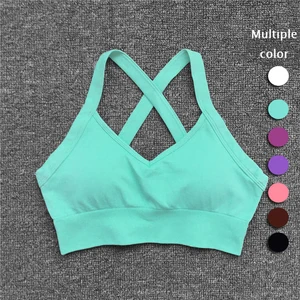 Custom Wholesale Fitness Seamless Pcheebum Comfortable Bra Women Exercise Yoga Workout Tops Sports Bra