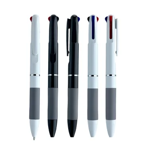 Wholesale Multi-Color Sports Novelty Ballpoint Three-Color Plastic Advertising Multi-Functional Printed Logo for Exhibitions