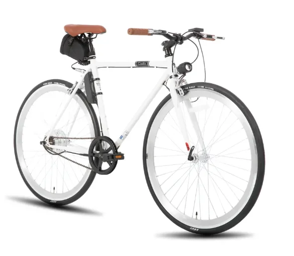 HILAND 700C Road Electric Bike for Adults,LED Display, Lightweight E Bicycle, 250W Motor, 36V Removable Battery, 20 MPH