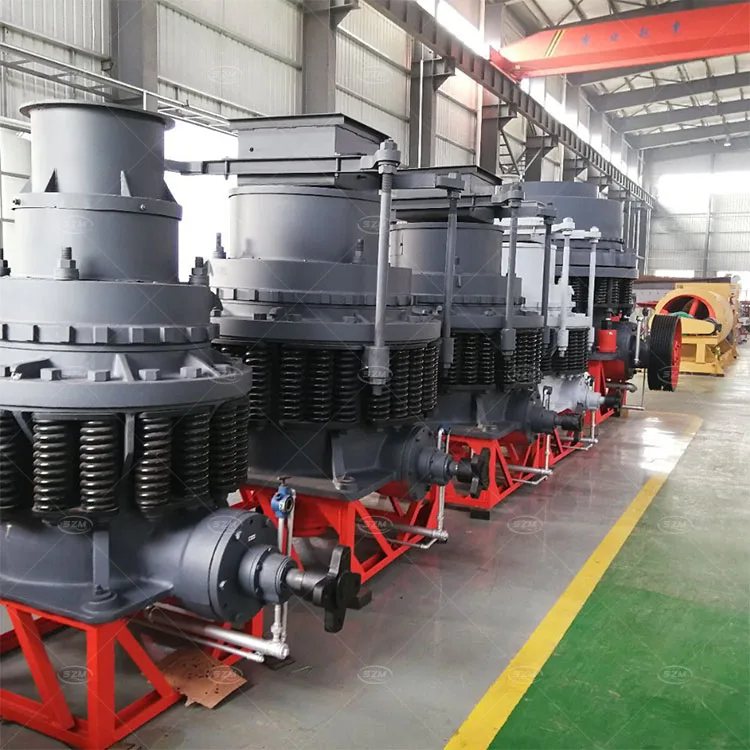 Rock Crushing Plant Machine Spring Made New Arrival Types Stone Into Lime Cone Crusher in China With Diesel Engine