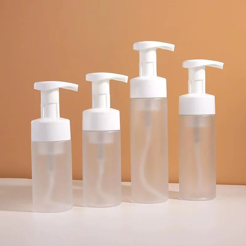 30ml 50ml 100ml 150ml 200ml 250ml PET Cosmetic Liquid Soap Dispenser With Foam Pump Bottle