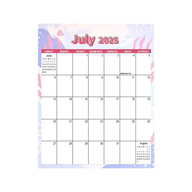 2025 Customizable A3 Spiral Home Magnetic Schedule High-Value Creative Cross-Border Ins Memorandum Calendar Paper Cover