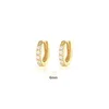 6mm single-row diamond ear cuff-gold