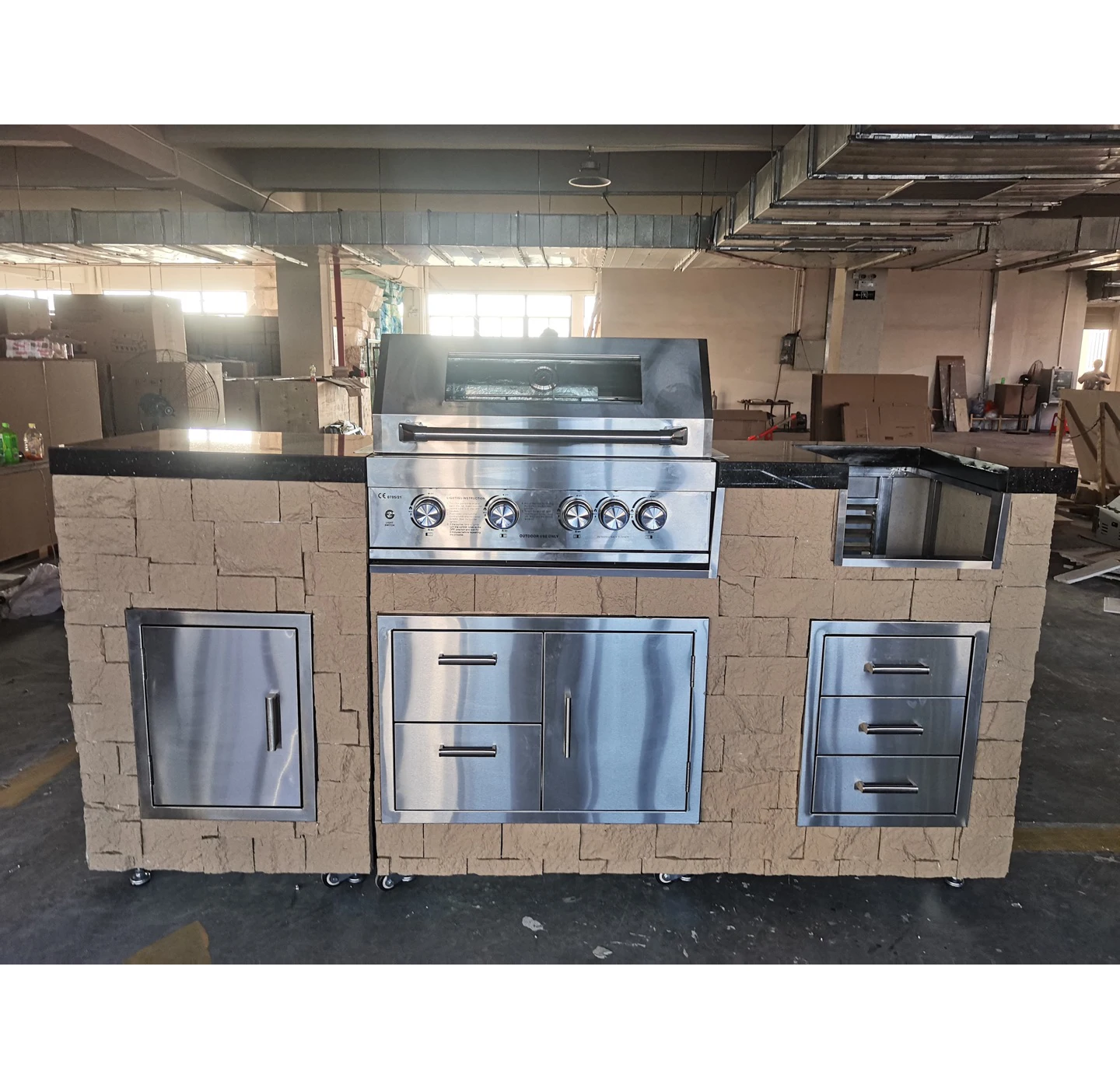 High Quality Outdoor BBQ Kitchen Cabinets Stainless Steel