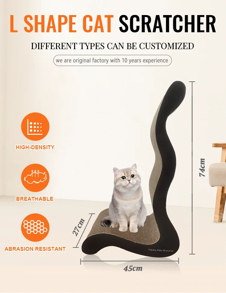 New Design L Shape Wave Weaving Pet House Cat Bed Scratcher Buy Cat