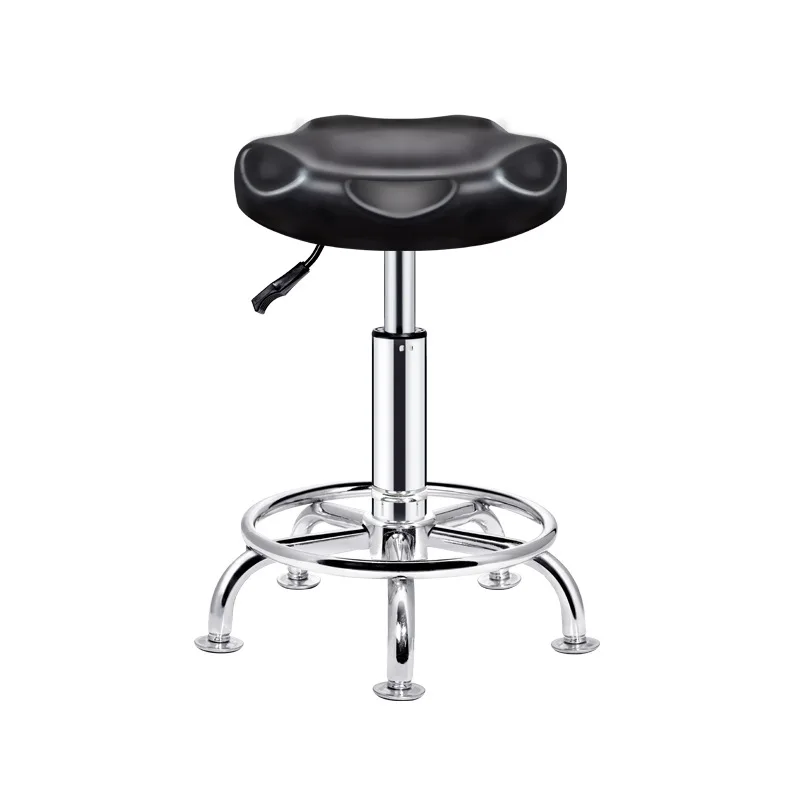 Rotatable Bar Stool Bar Table Lift Chair Beauty Barber Chair Pulley Round Stool for Salon