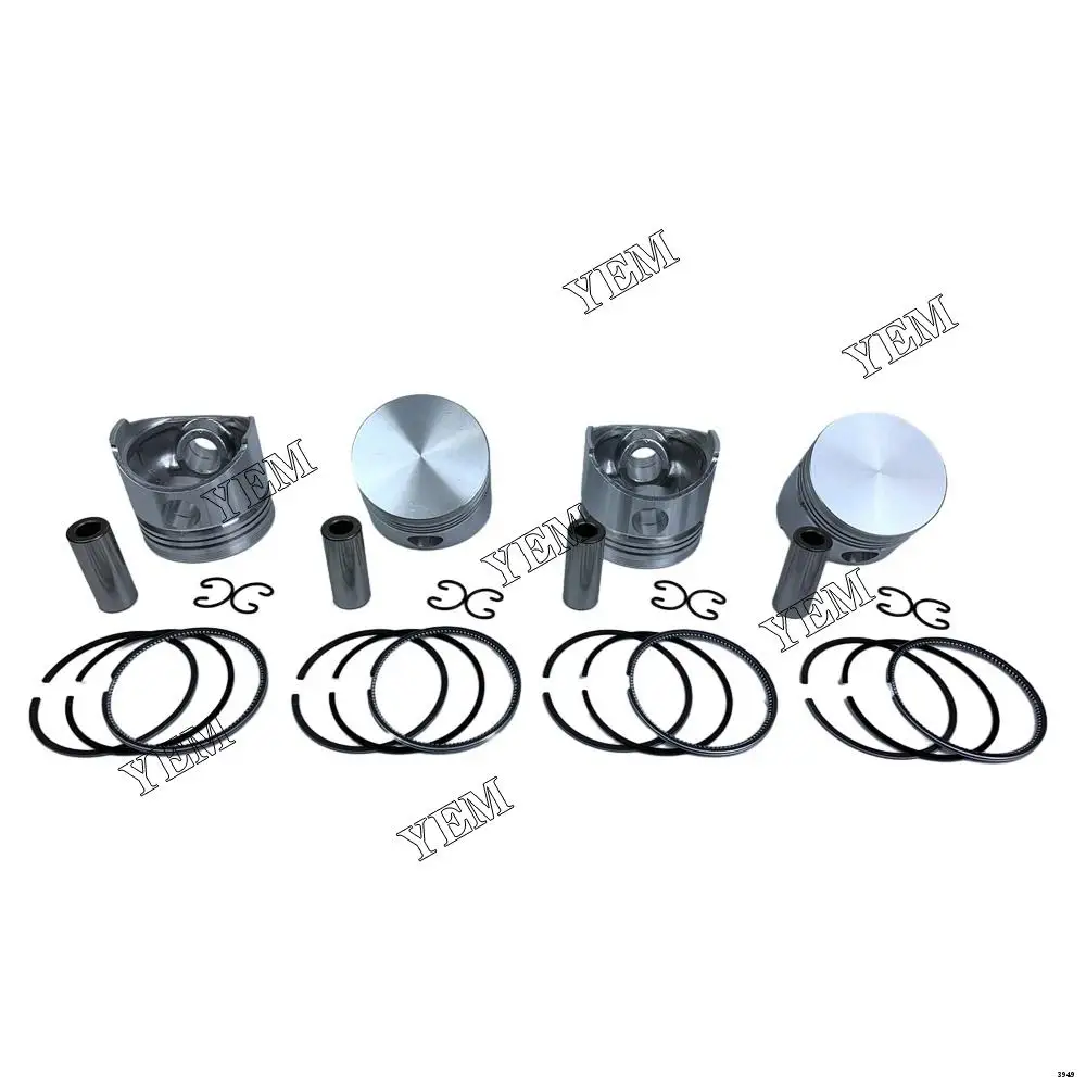 V1200 Cylinder Piston Kit With Piston Rings for Kubota
