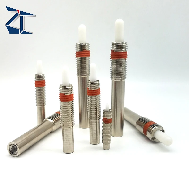 Factory Direct Wholesale Steel Zinc Plated Spring Nose Plunger Short Plastic Micro Spring Plunger Pins With Pull Ring