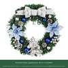 40cm blue flower wreath
