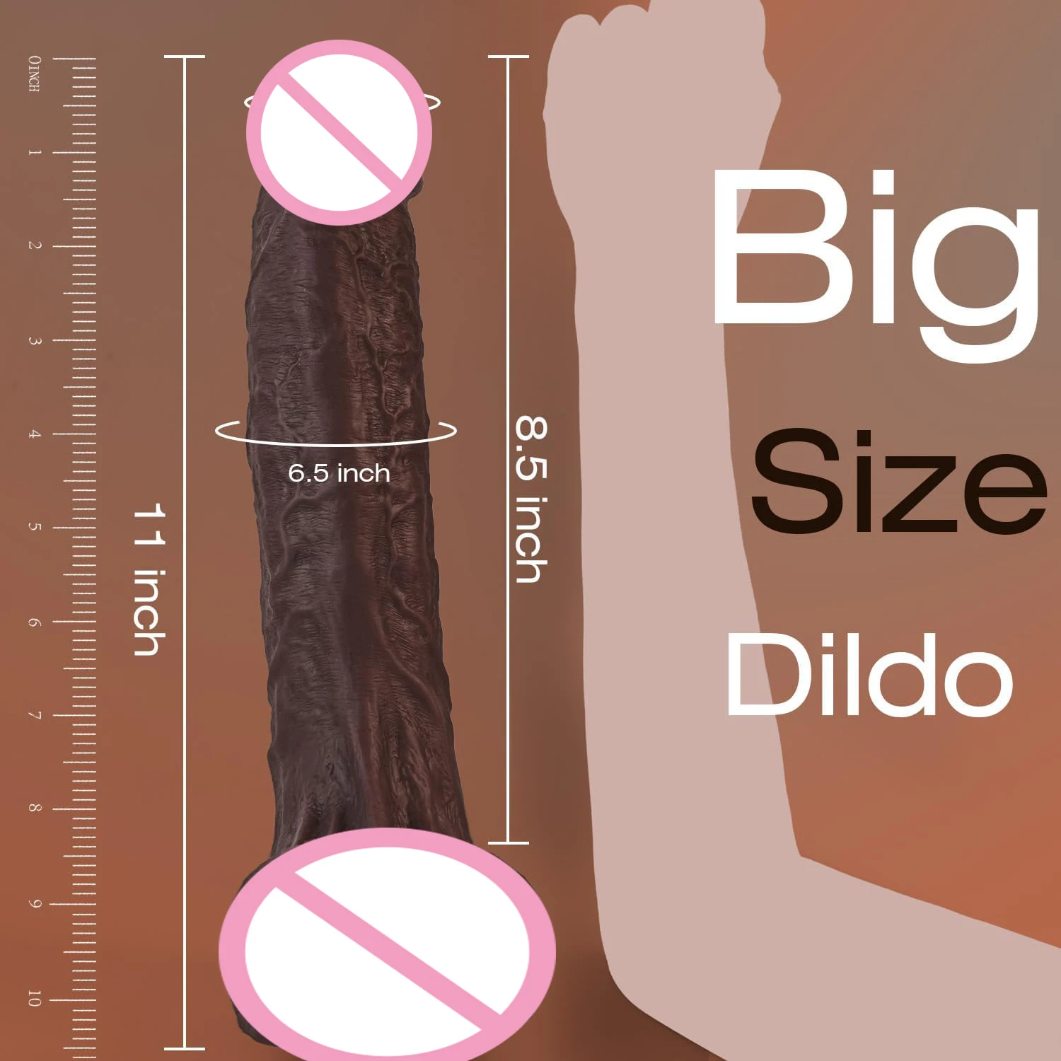 11 Inch Huge Black Penis Masturbators Sex Toy Adult Product Female Liquid  Silicone Rubber Dick Realistic Big Dildo for Women Men
