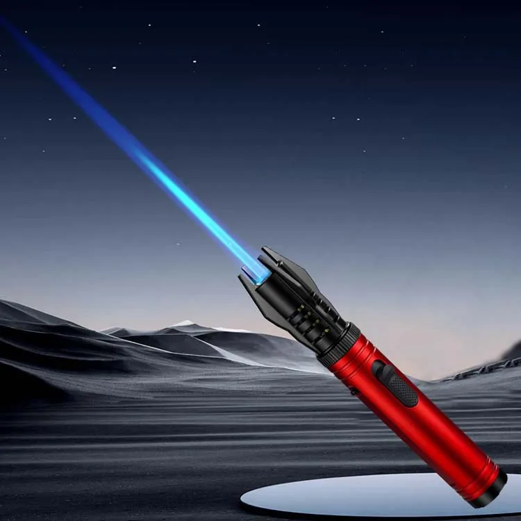 High Quality Welding Guns Refillable Butane Windproof Torch Lighter Jet Blue Flame Lighter